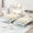 White, variant on Pine Wood Platform Bed with Trundle / Comfortable Lean on Headboard