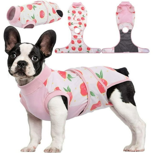 Kuoser Combinaison de Récupération Chirurgicale pour Chien, Grenouillère pour Chien et Chat après Chirurgie, Rose, TTG