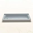 thumbnail image 6 of Voltaire 60 x 30 Shower Pan Base with Left Drain in Glossy Gray, 6 of 7