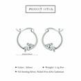 thumbnail image 6 of Coachuhhar 18K White Gold Plated Koala Bear Earrings for Women 925 Sterling Silver Hypoallergenic Koala Hoop Earrings Cute Animal Earrings Huggie Cartilage Hoop Earrings Koala Jewelry Gifts, 6 of 6
