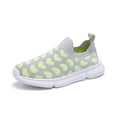 thumbnail image 5 of Krdevn Slip On Kids Sneakers, Breathable Knit Mesh Lightweight Non Slip No Laces Athletic Shoes for Boys Girls,Green, 5 of 9
