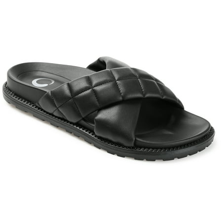 

Journee Collection Womens Aveena Slide Flat Sandals