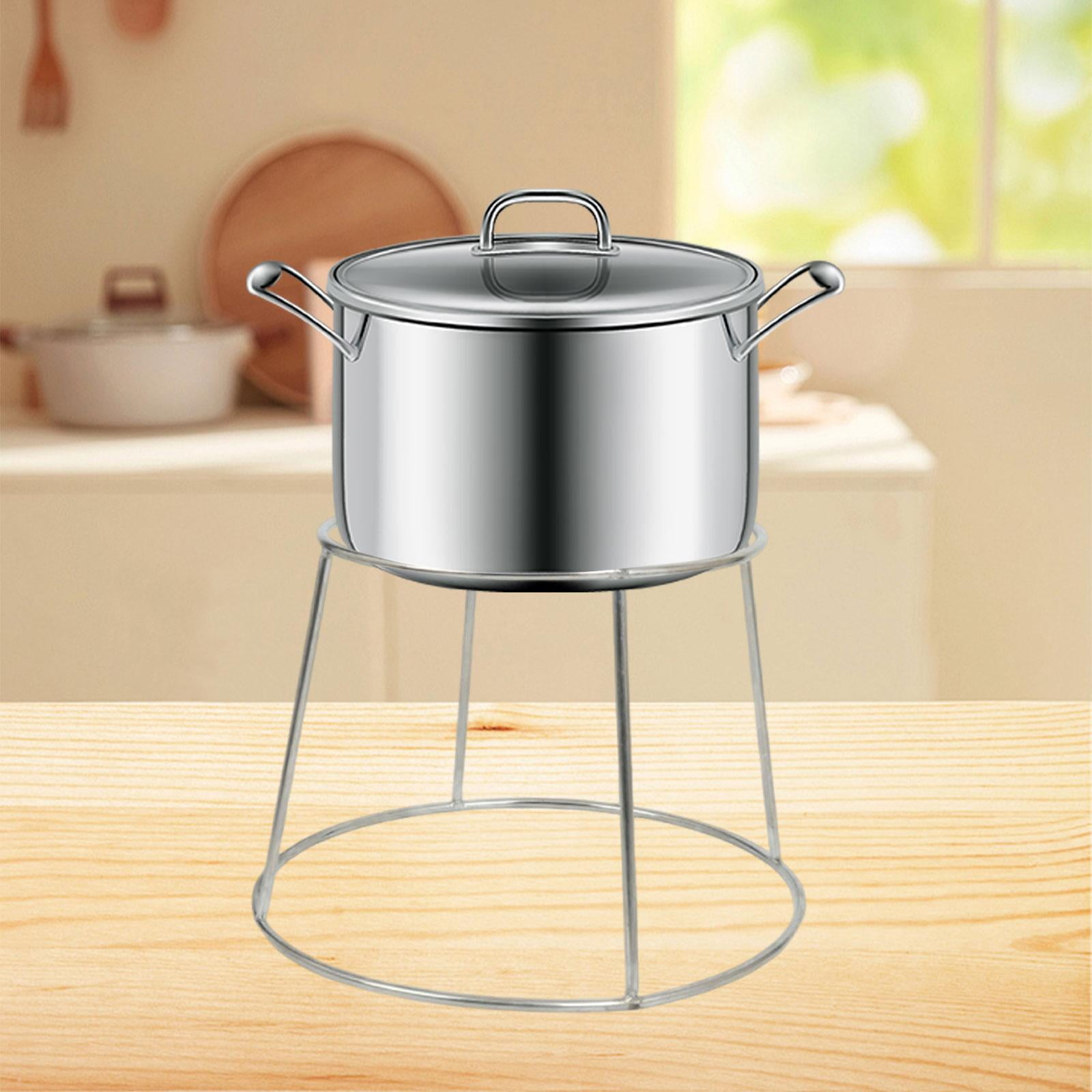 koolsoo Wok Insulation Rack Replacement Heatproof Multifunctional Professional Hot Pot Holder Steaming Rack for Camping Kitchen Table