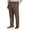 DARK KHAKI, variant on Big and Tall Essentials by DXL Men's Pleated Dress Pants, Dark Grey, 46W x 30L