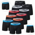 thumbnail image 4 of 4/5 /10 Pcs Fashionable Men's Long Underwear Casual Boyshort Youth Sports Shorts Comfortable Breathable Stretch Shorts Underwear, 4 of 9