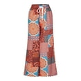 thumbnail image 3 of WREESH Womens Long Palazzo Pants Casual Loose Gradient Tie-Dye Printed Yoga Sport Long Pnats Wide Leg Pants Black, 3 of 5