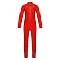 thumbnail image 4 of TSSOE Kids Gilrs Gymnastics Ballet Dance Leotard Unitard Figure Ice Skating Jumpsuit Stage Performance Costume Red 14, 4 of 7