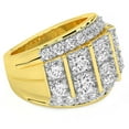 thumbnail image 2 of Pompeii 7Ct Diamond Mens Anniversary Ring in 10k Yellow Gold (H,I1-I2), 2 of 4