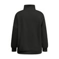 thumbnail image 6 of Sweatshirts for Women Solid Fall Fashion Sweatshirt Pullover Long Sleeve Half Zip Shirts Tunic Fall Tops Casual Lightweight Sweatshirts, 6 of 9