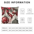 thumbnail image 5 of SHANXI Christmas Throw Pillow Covers , Xmas Trees Merry and Bright Happy Holidays Farmhouse Decorative Cushion Cases for Home Decoration 18x18in, 5 of 5