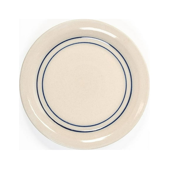 Salad Plate Blue Stripe