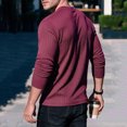 thumbnail image 5 of Jovrlynd Mens Sweater Crewneck Ribbed Knit Long Sleeve Shirts with Pockets Casual Soft Plus Size Pullover Sweaters for Big & Tall, S-3XL, 5 of 9