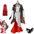 thumbnail image 2 of Peluca de disfraz de Cosplay de Honkai Himeko, juego Honkai: Star Rail, vestido de cosplay, cabello, fiesta de carnaval, Halloween, mujeres, XS-3XL, 2 of 5