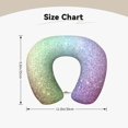 thumbnail image 5 of Wukai Beautiful Glitter Print Travel Pillow,Memory Foam U Shaped Neck Pillow,Super Lightweight Portable Headrest Great for Airplane Chair, Car,Home,Office, 5 of 8