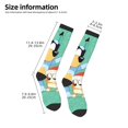 thumbnail image 2 of Masiiu Bluey Print Adult Crew socks, Comfortable Novelty Colorful Patterned, Breathable, Stylish Colorblock for Men Women, 2 of 6