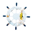 thumbnail image 1 of Timón de madera Decoración Hogar Sala de estar Dormitorio Adorno de timón de pared Decoración de volante de barco, pez amarillo Advancent HA8704-04B, 1 of 6