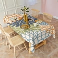 thumbnail image 3 of Rectangle Waterproof Tablecloth Floral Art Modern Classic Reusable Indoor/Outdoor Durable Table Cover for Kitchen and Dining Room 60 Inch X 120 Inch, 3 of 6