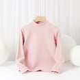 thumbnail image 5 of YOUYEDIAN Boys Turtleneck Long Sleeve Shirts Kids Fleece Mock Neck Base Layer Top Casual Soft Comfy Versatile Sweater Sweatshirt (Light pink, 9-10 Years), 5 of 5