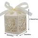 thumbnail image 3 of Paquete de 100 bolsas de caramelos con forma de corazón cortado con láser para bodas, 3 of 5