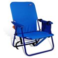 thumbnail image 1 of Copa Backpack Single Position Folding Beach Lounge Chair, Royal Blue, 1 of 7