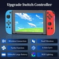 thumbnail image 2 of SIXGOLDHUA Switch Controller Compatible with Nintendo Switch/Lite/OLED, Support Turbo/Vibration/Motion Control with Lighting, 2 of 8