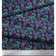 thumbnail image 3 of Soimoi Rayon Fabric Leaves & Floral Clip Art Print Fabric by the Yard 56 Inch Wide, 3 of 3