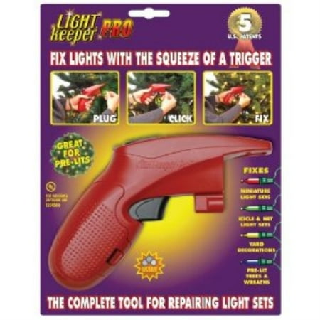 Christmas Tree Light Set - LightKeeper Pro Holiday & Christmas Tree Miniature Light Set Repair Tool with 55 Spare Bulbs