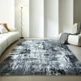 thumbnail image 2 of Alfombra Area Rugcomf, lavable, 150 x 210 cm, color bohemio, suave, vintage, gris, 2 of 7