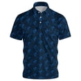 thumbnail image 4 of YAYUBA Men Polo Shirt Button Down Crew Neck Big and Tall Golf Business Casual Wear Stretch Active Fit Lightweight Casual Golf Shirts, 4 of 4