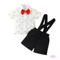thumbnail image 1 of Eliza-Camisa De Manga Corta Con Estampado De Lunares Con Pantalones Cortos Generales De Verano, 1 of 4