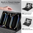 thumbnail image 3 of Funda de teclado KVAGO para iPad Pro 13" M4 2024 Bluetooth, 3 of 7