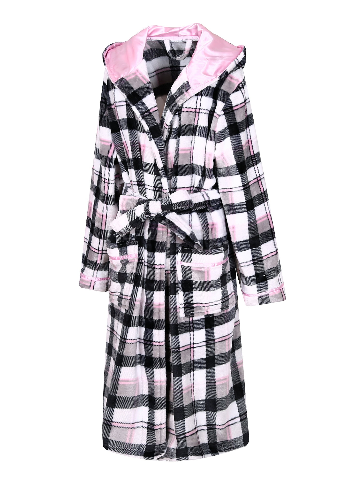 knee length dresses for ladies Ladies Flannel Wiber Tartan Check Bathrobes – The Egyptian Cotton