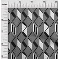 thumbnail image 1 of oneOone Viscose Chiffon Fabric Parallelogram & Triangle Geometric Decor Fabric Printed BTY 42 Inch Wide, 1 of 4