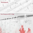 thumbnail image 6 of Shower Curtain 36"W x 72"L Winter Snowflake Red Pine Trees Fabric Shower Curtains Set with Hooks Water Repellent Bathroom Curtains Machine Washable Bathroom Accessories, 6 of 7