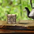 thumbnail image 5 of Antique Relief Dragon & Auspicious Slim Waist Cup – Chinese Copper Tea Cup, Elegant Table Decor, 5 of 5