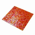 thumbnail image 5 of Apollo Tile Skosh 11.6 in. x 11.6 in. Glossy Fire Orange Glass Mosaic Wall and Floor Tile (18.69 sq. ft./case) (20-pack), 5 of 6