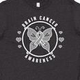 thumbnail image 4 of Inktastic Brain Cancer Awareness with Grey Ribbon and Butterfly Youth T-Shirt, 4 of 5