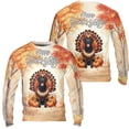thumbnail image 3 of Happy Thanksgiving Labrador Retriever Turkey Costume Pumpkins Autumn Leaves All Over Print 3D Sweatshirt Unisex Merch Lab Dog Lover Gifts - 13014, 3 of 6