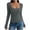Gray, variant on CHGBMOK Womens Long Sleeve Shirts Lace Crew Neck Tops Solid Casual Slim Fit T-Shirts Going Out Basic Layer Tee