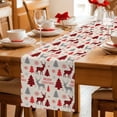 thumbnail image 6 of Christmas Tree Table Runner 48 Inches, Red Black Buffalo Plaid Xmas Elk Snowflake Bed Runner Dresser Scarves Tabletop for Indoor Outdoor Parties/Ceremony/Banquet, 13" x 48", 6 of 8