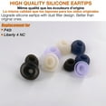 thumbnail image 2 of TENNMAK 10X Eartips Replacement for Soundcore P40i Earbuds Black Earpad * 5 Pairs, 2 of 4