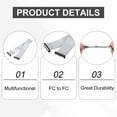 thumbnail image 3 of 3 Pcs IDC Flat Ribbon Cable, 2.54mm Pitch 43mm Width 50cm Long 34 Pin FC to FC Flat Ribbon Connector Jumper Wire for PC, 3 of 5