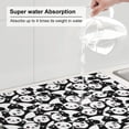thumbnail image 5 of Cauagu Dish Drying Mat,24*18 inch Absorbent Dish Drainer Kitchen Counter,Dish Drying Pad for Countertops,Sinks,Draining Racks( Seamless Pattern Cute Panda), 5 of 8