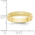 thumbnail image 4 of 10K Yellow Gold 10Ky 4mm Ltw Milgrain Half Round Band Size 4 Made In United States 1ml040-4, 4 of 5