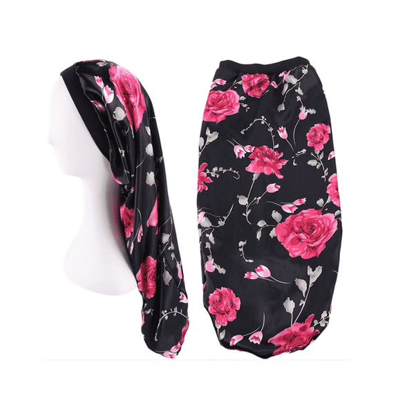 TELOLY Hair Bonnet Summer Hood Long Tube Bonnet for Sleeping,Style 7