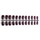thumbnail image 3 of Vogacara 24 piezas de uñas postizas de ataúd resistentes a los arañazos de bailarina corta coloridas uñas acrílicas artificiales de color sólido DIY Juegos de manicura 22 uva morada Vogacara CE011412-22, 3 of 4