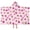 Pink Football and, variant on Pink Footballs with Bows Pattern Hooded Bath Towel,50"x30" for Ages 3 To 12 Kids, Quick Dry Lightweight Soft Microfiber Hood Beach Towel Cover Up for Kids