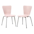 thumbnail image 3 of TMS Tula Modern Contemporary Stackable Bentwood Kids Chair (Set of 2), Pink, 3 of 7