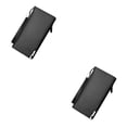 thumbnail image 4 of Minnieouse Cartera larga de lujo para hombre, tarjetero de estilo Simple, monedero de bolsillo para hombre, bolso de moda con cremallera de PU, Negro 2piezas, 4 of 6