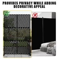thumbnail image 6 of Garvee 72" x 47" Galvanized Steel Metal Privacy Screen, Freestanding Outdoor Decorative Garden Panel with Stand, Heavy Duty Room Divider for Patio, Balcony & Indoor Use (Diagonal Stripes), 6 of 8